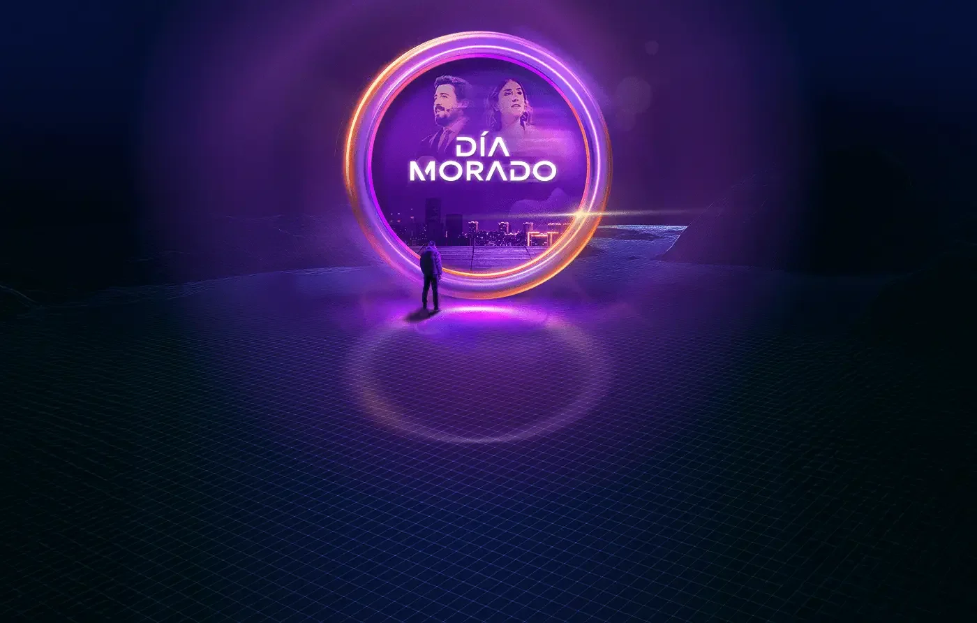 banner evento día morado