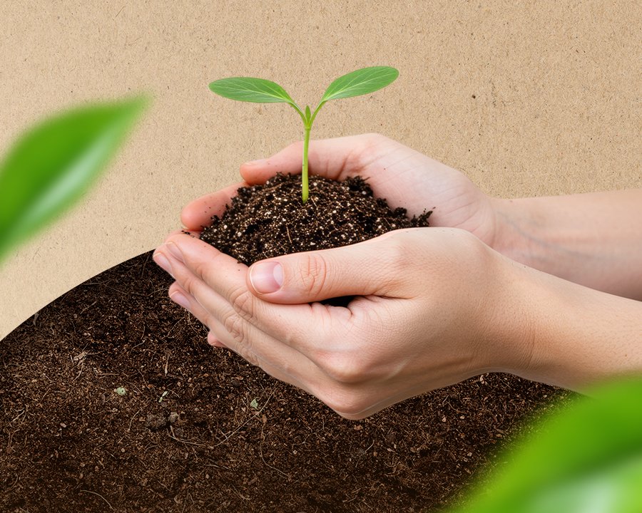 manos protegiendo un arbolito