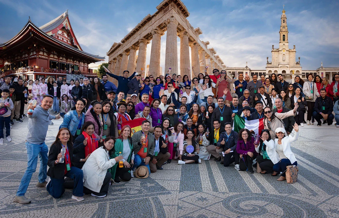 Empresarios OMNILIFE de todo el mundo en viaje internacional